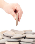 [About 97 PCS - 105 PCS](18 Pounds) Painting Rocks,2.33"-3.72" River Rocks,Diy Rocks,Flat Rocks,Craft Rocks,Natural Stones