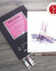 Aquarelle Watercolor Pad, Hot Pressed, 140Lb/300Gsm, 12 Sheet, 9X12 Inch,  Watercolor Paper 100% Cotton
