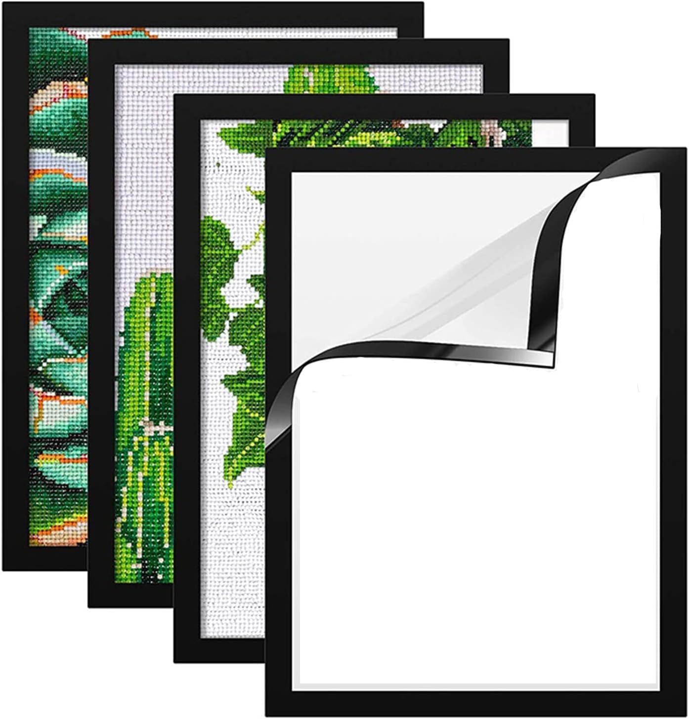 Diamond Painting Frames 12X16In/30X40Cm, Magnetic Diamond Art Frame Self-Adhesive (4 Pack)