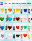 13OZ Epoxy Resin Kit - Clear Resin Epoxy for Crafts, Resin Starter Kit for Beginners, Resin Kits and Molds Complete Set for Adults with 20 Colors Resin Pigments