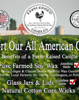 Fresh & Clean - Wax Melts 5 Pack - 1 Pound of Wax - 100% Soy Melts American Made Bergamot Mint, Cucumber Melon, Laundry Day, Island Fresh, Midnight Citrus Cubes.  Wax Melt Wax Cubes