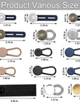 24 Pcs Button Extenders for Jeans, 6 Sizes Pants Button Waistband Extender, Flexible Adjustable Elastic Waist Extenders for Pants for Women Men, No-Sew Invisible Extenders Set Assorted Colors