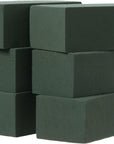 6X3X2.5 Inch Wet Floral Foam Blocks Rectangle Small Size Foam Bricks for Fresh Artificial Flower Arrangements Wedding Centerpiece Party Home Decoration Pack of 6 Green