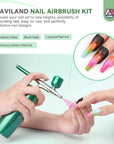 Airbrush for Nails Kit, Professional Wireless Airbrush Kit Portable Fast DIY Nail Art Gel Nail Polish Nail Supplies for Nail Decorating French Nail Painting Nail Art Nail Tech Must Have