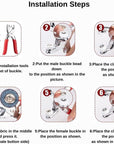 Snap Button Kit,Colorful Metal Snaps Buttons,Hollow and Solid Metal Prong Snaps Buttons with Setting Tool,Snap Button Fasteners Kit Perfect for DIY Crafts Clothesand Sewing.(9.5Mm)