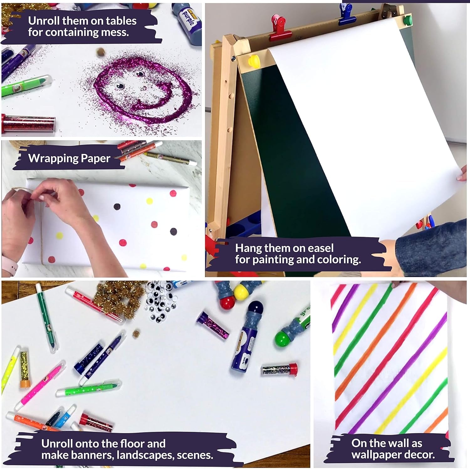 Incredible Value 3-Pack Easel Paper Roll (17 Inches X 75 Foot)