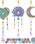 Crafts for Kids Ages 8-12, Birthday Gifts Presents for 6 7 8 9 10 11 Year Old Girls Diamond Painting Kits for Girl Toys Age 5-11 Teen Adults Wind Chimes Crystal Window Suncatcher for Home Garden Decor