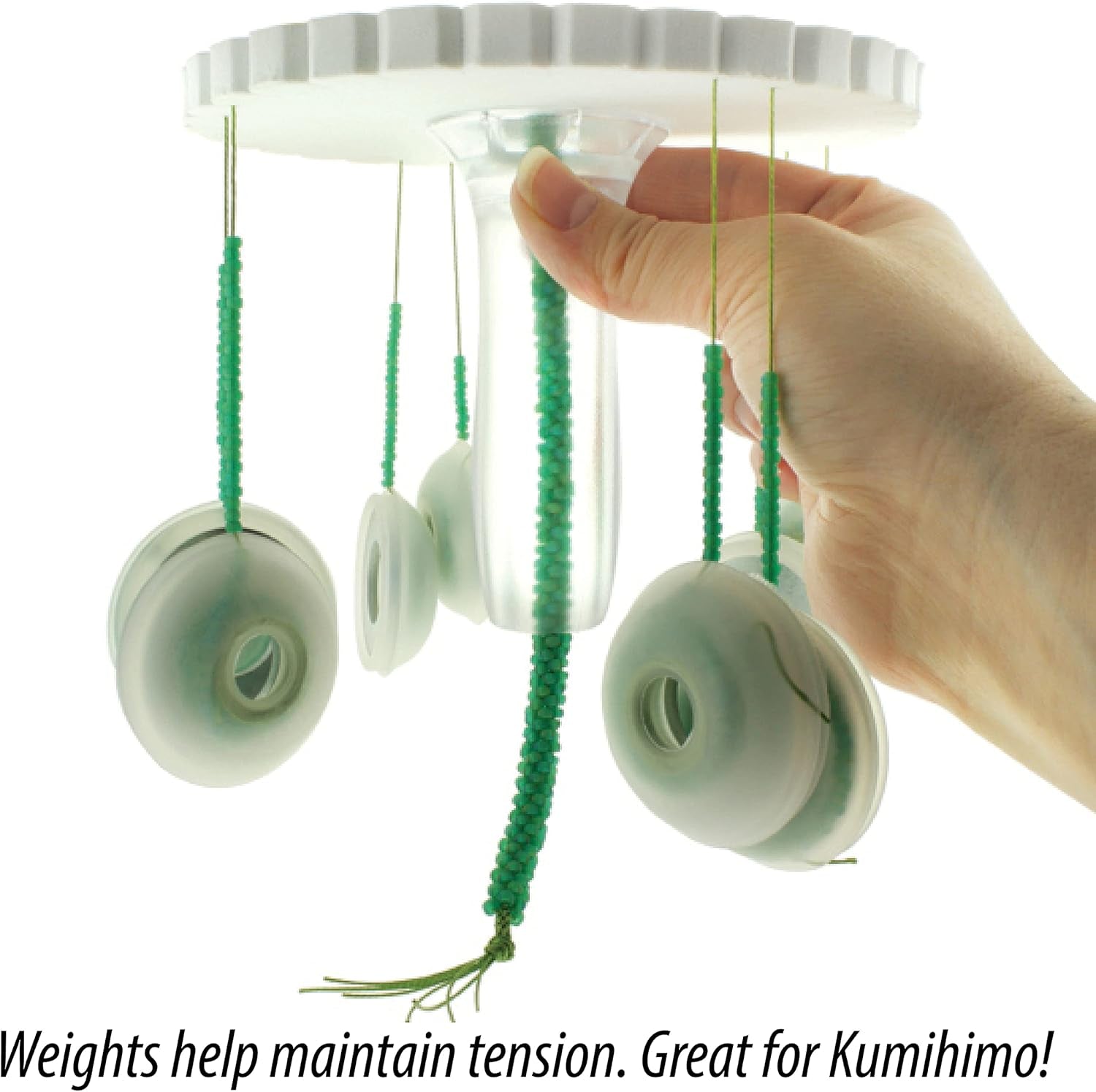 Bob-Eez Cord Management – No-Tangle Thread Bobbins with 24 Gram Weights – 1-7/8”, Bag of 25 Pieces – Storage Organization – Jewelry Tools for Kumihimo Braiding and Macrame Designs
