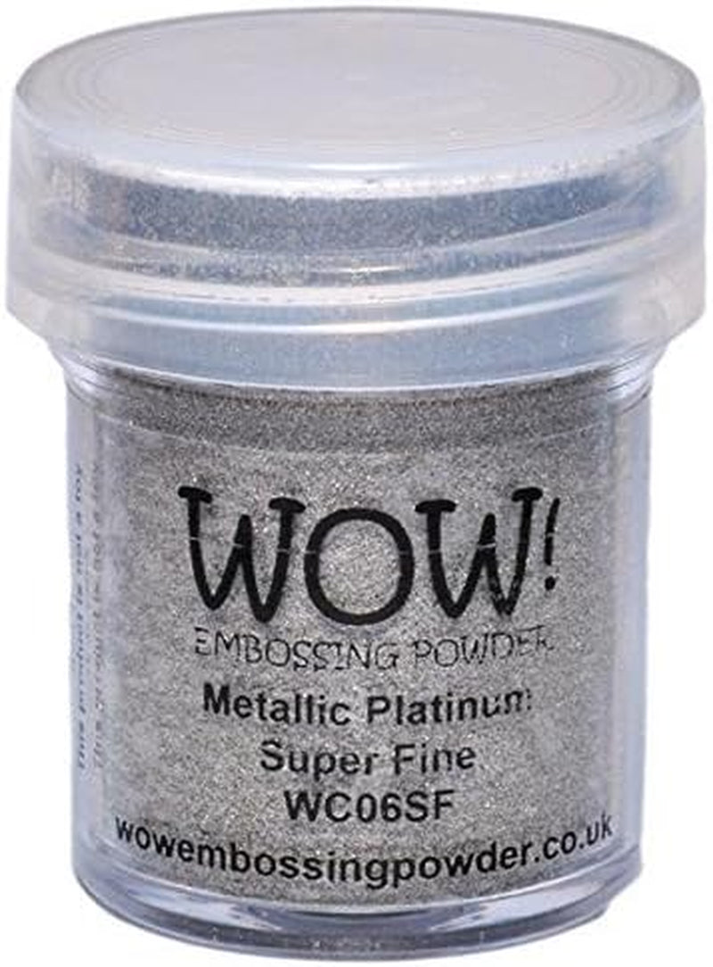 Wow! Embossing Powder Metallic Bundle: Gold, Silver, Platinum and Copper, 15Ml (1) (1, Brown)