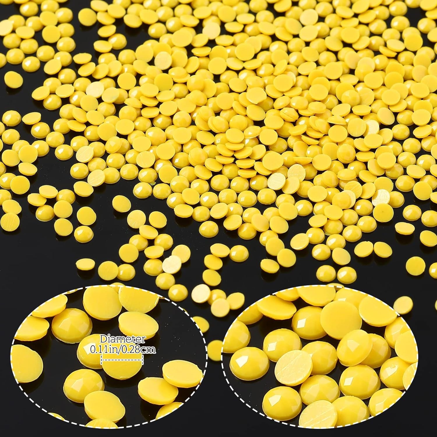 60000 Pcs Rhinestones Diamond Painting Beads Flat Bottom round Resin Diamond Beads Diamond Art Replacement Diamonds for DIY Craft Diamond Painting Accessories (Bright Color)