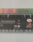 Shimmer Markers Outline Double Line: 24 Colors Glitter Metallic Pen Set Super Squiggles Sparkle Cool Fun Self Sparkly Kid Age 4 8 10 12 Girl Gift Doodle Supplies Art Craft Girl Stocking Stuffer