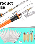19 Pieces Electric Hot Knife Cutter Tool, Multipurpose Hot Knife Stencil Cutter with Metal Stand, 14 Pieces Blades, 3 Pieces Chuck Sleeves for Cutting Carving Soft Thin Foam Making Stencils