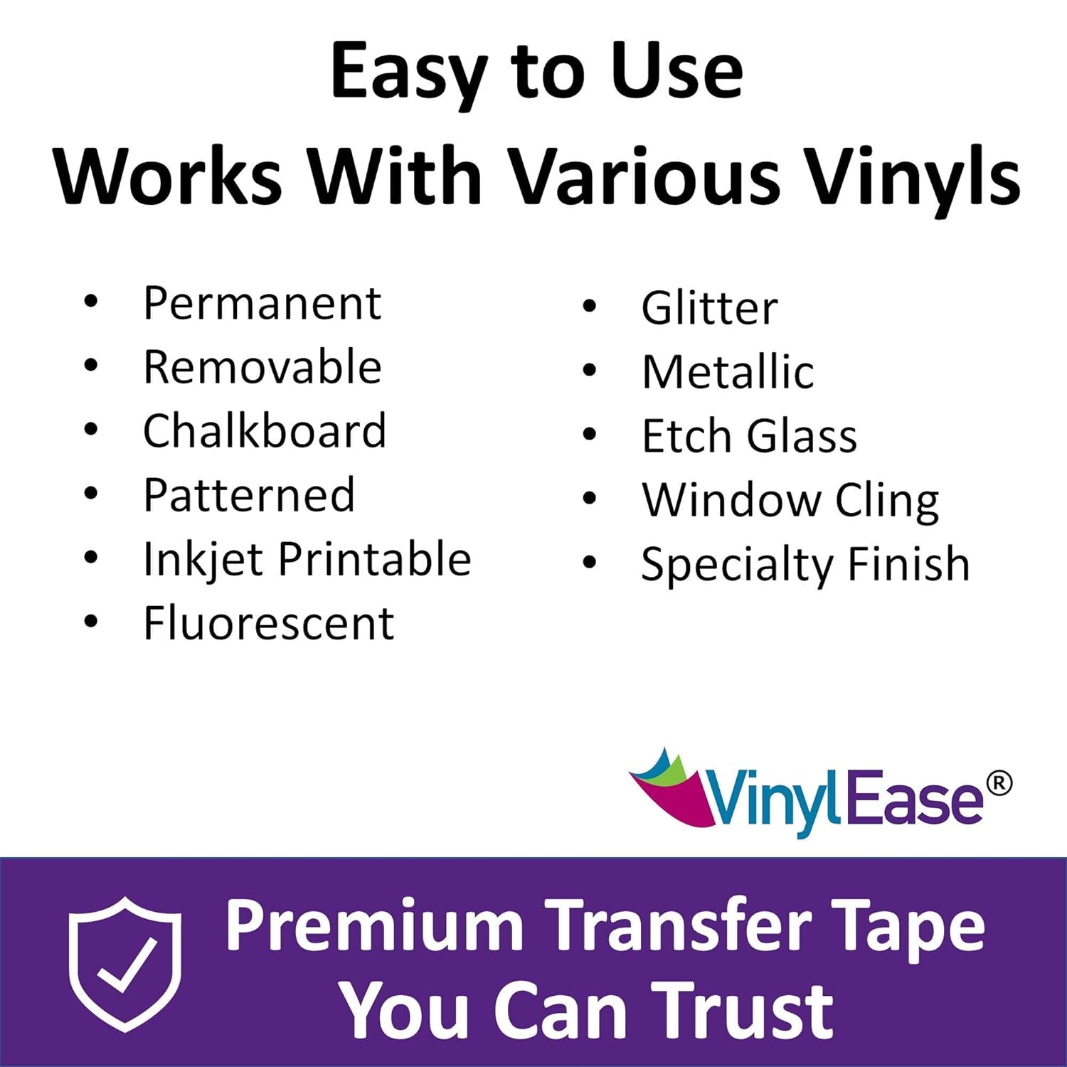 6 Inch X 100 Feet Roll of Paper Transfer Tape with a Medium to High Tack Layflat Adhesive. Works with a Variety of Vinyl. Great for Decals, Signs, Wall Words and More. American Made V0820