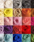 Dod-Life 36 Colors Merino Wool Fibre Roving for Needle Felting Hand Spinning Bin,3G/Color, Total 108G