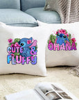 8 Sheets Stitch Iron on Transfers Iron on Decals for T-Shirts, Christmas Cartoon Blue Stitch HTV Heat Transfers Vinyl Iron on Applique for Clothes Pillow Hoodie DIY Crafts
