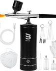 Cordless Airbrush Kit with Air Compressor, 48PSI Rechargeable Handheld Airbrush for Nails, Portable Nail Airbrush Machine for Tattoo, Nail Art, Makeup, Barber, Cake Decoration Etc.