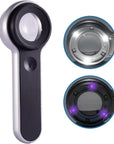 60X Illuminated Rechargeable Magnifier with Dual Coated Lenses, LED/UV Illuminated, Designed for Restoration Jewelry Identification, Close Work, Repair, Gardening, Stamps, Rock Collecting