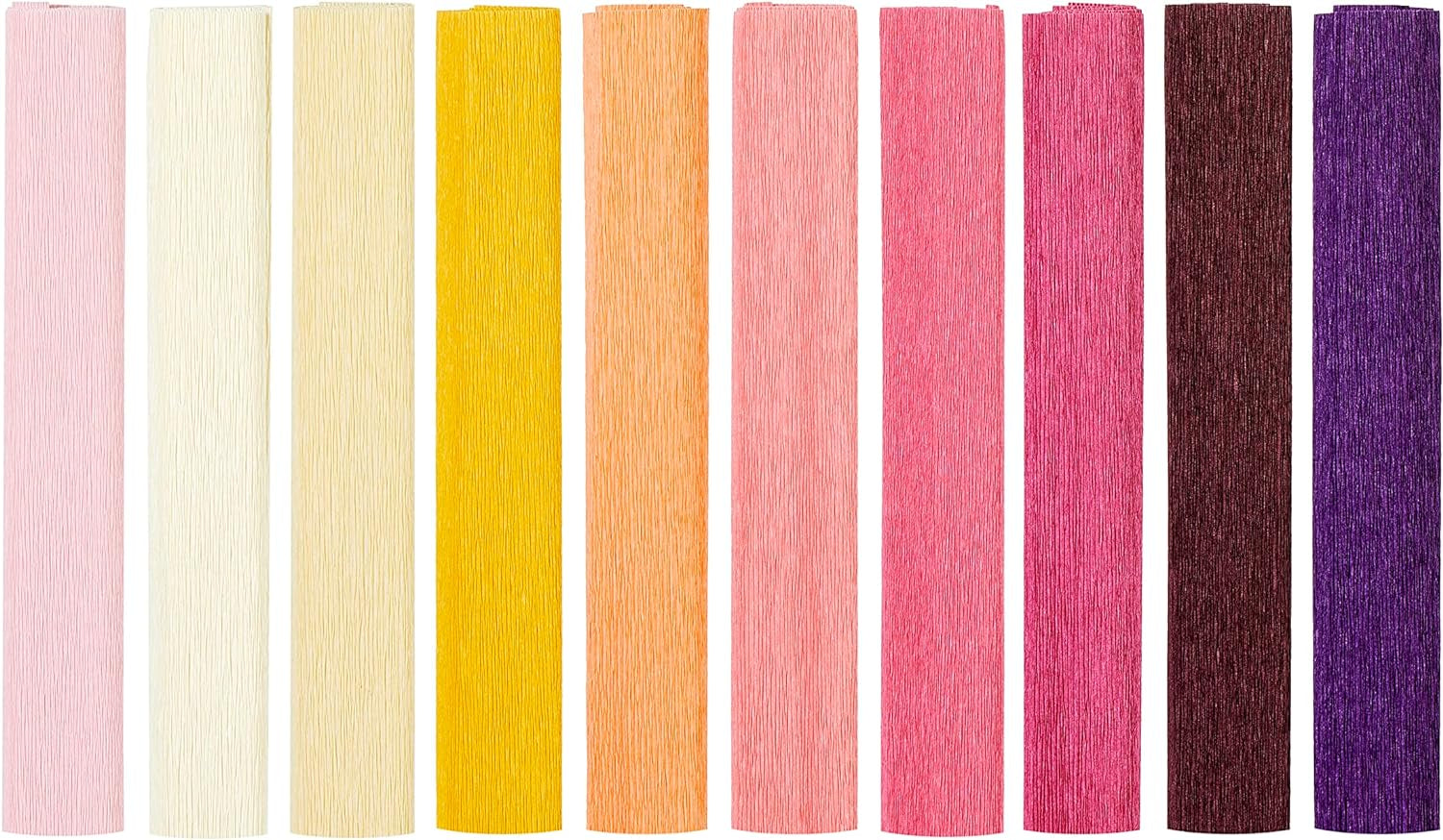 Lia Griffith PLG11032 Heavy Crepe Paper, 26.7 Total Square Feet, English Garden, 10 Count