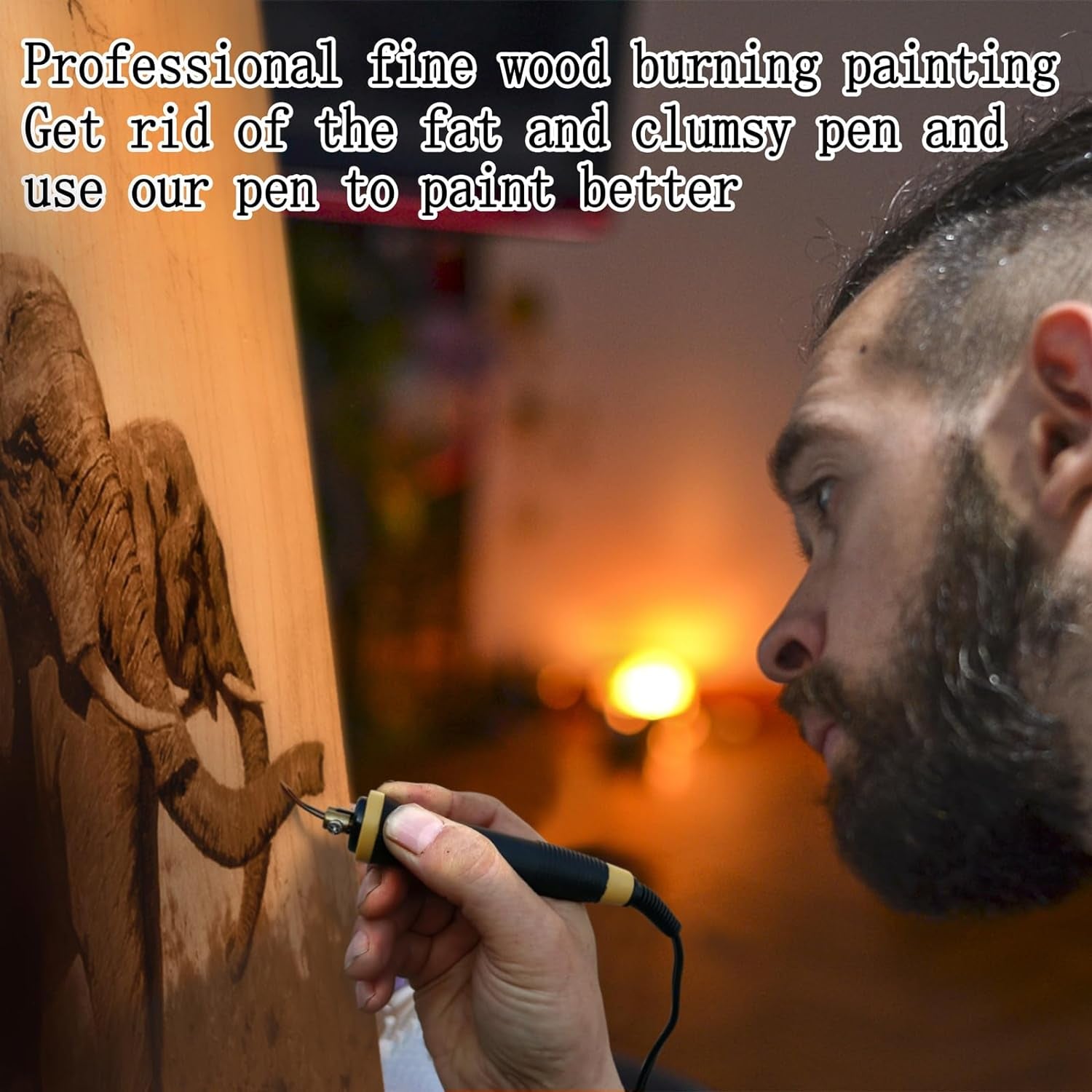 Wood Burning Tool,Wood Burning Kit Pen 25~750℃,Professional Wood Burning Kit,With Digital Thermometer Temperature Adjustable Temperature,1 Wood Burning Pens, 30 Wood Burning Pen Tips
