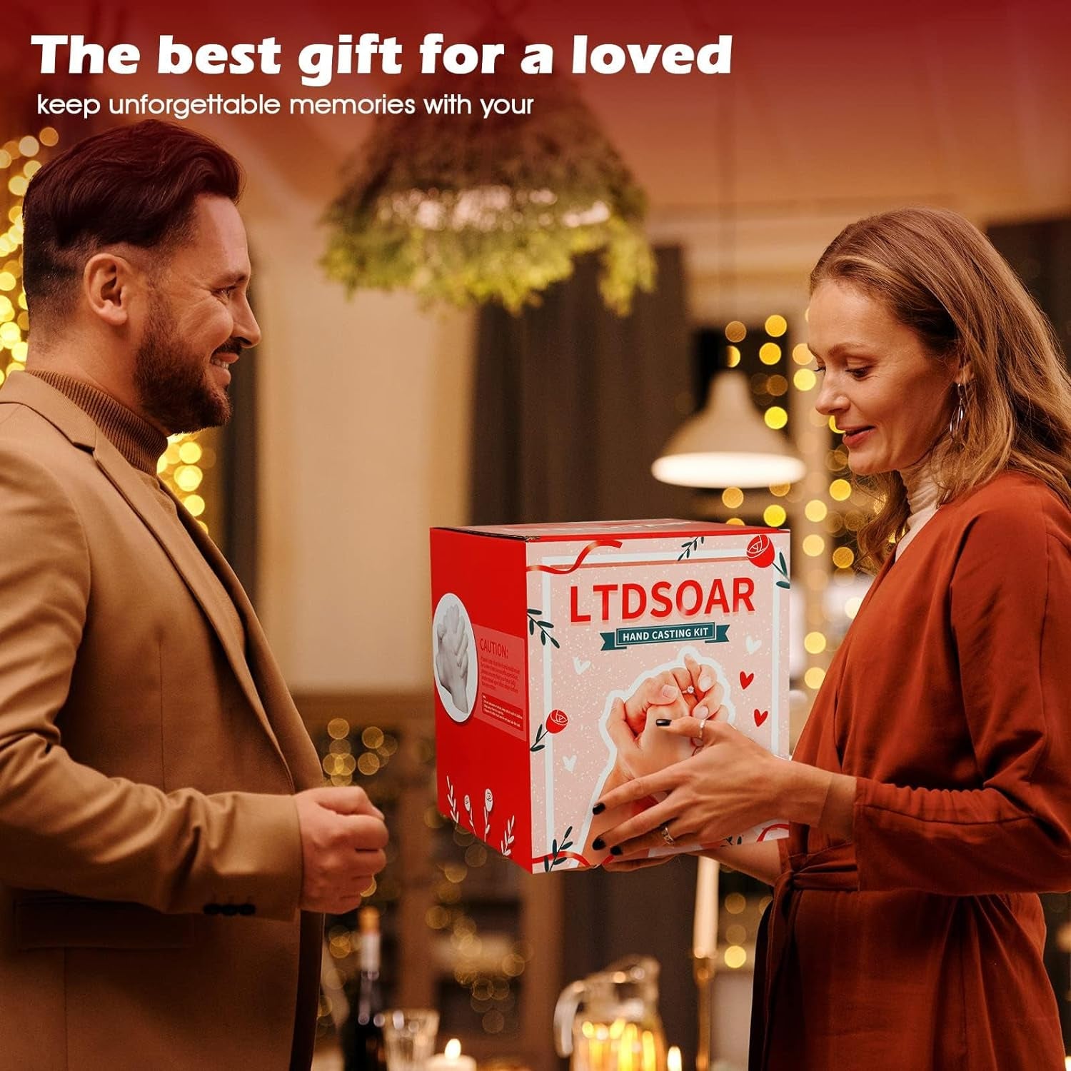 Hand Casting Kit Couples with Practice Kit, Hand Mold Kit for Adults & Kids, Romantic Anniversary Wedding Birthday for Her or Him,Boyfriend Girlfriend Unique