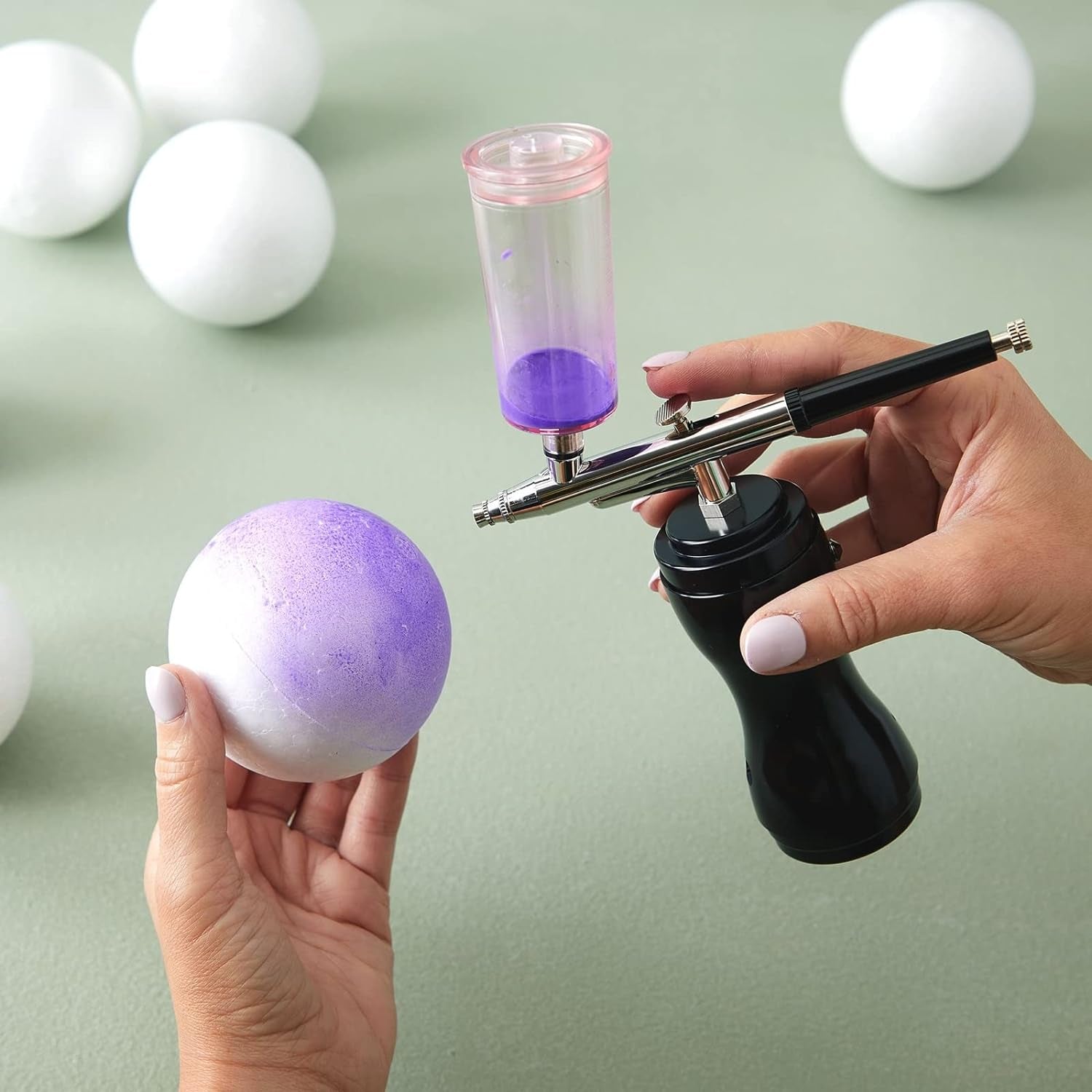 24 Pack 3 Inch Foam Balls for Crafts, Smooth Polystyrene Spheres for DIY Decorations, Classroom Projects