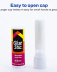Glue Stic Value Pack, White, Washable, Nontoxic, 0.26 Oz., 18 Permanent Glue Sticks (98089)