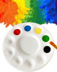 15 Pack Paint Tray Palettes for Kids, Plastic White Palettes for Students, Paint Holder, Paint Supplies
