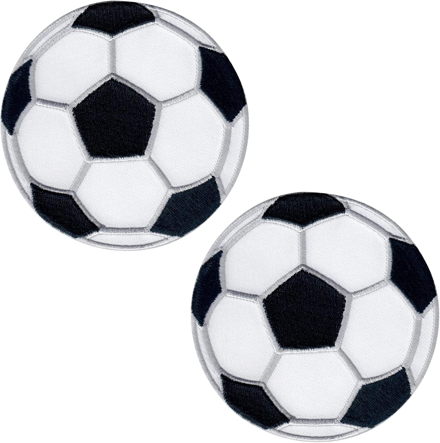 Soccer Ball Patch Football Sports, Iron On/Sew on - Appliques for Kids Children