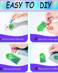 5D Diamond Painting Kits for Kids Beginners,Diy 6 Pack Diamond Art for Adults,Full Drill Crystal Rhinestone Paint by Diamond Dots,Big Gem Arts and Crafts for Kids Ages 6-8-9-12 Girls 6X6Inch