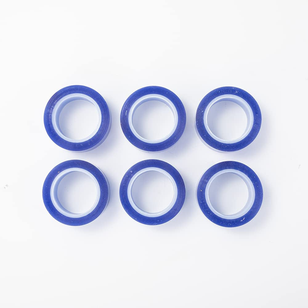 6 Rolls Sublimation Blanks 0.8 Inch X 52 Ft Heat Resistant Tape, Blue Heat Tape, Thermal Tape up to 250 C(480 F) for Sublimation Tumblers Mugs Sublimation Print Heat Press