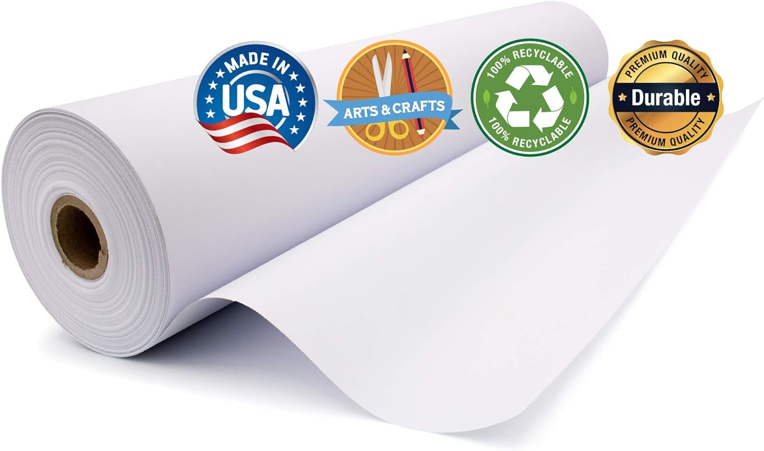 Durable Art Easel Paper Roll for Crafts, Drawing & Painting | Ideal for Kids Projects | 30 Inches X 200 Feet | by Paper Pros