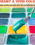 Gouache Paint Set, 56 Colors X 30G Unique Jelly Cup Design in a Carrying Case Perfect for Artists, Gouache Opaque Art Supplies for Professionals, and More