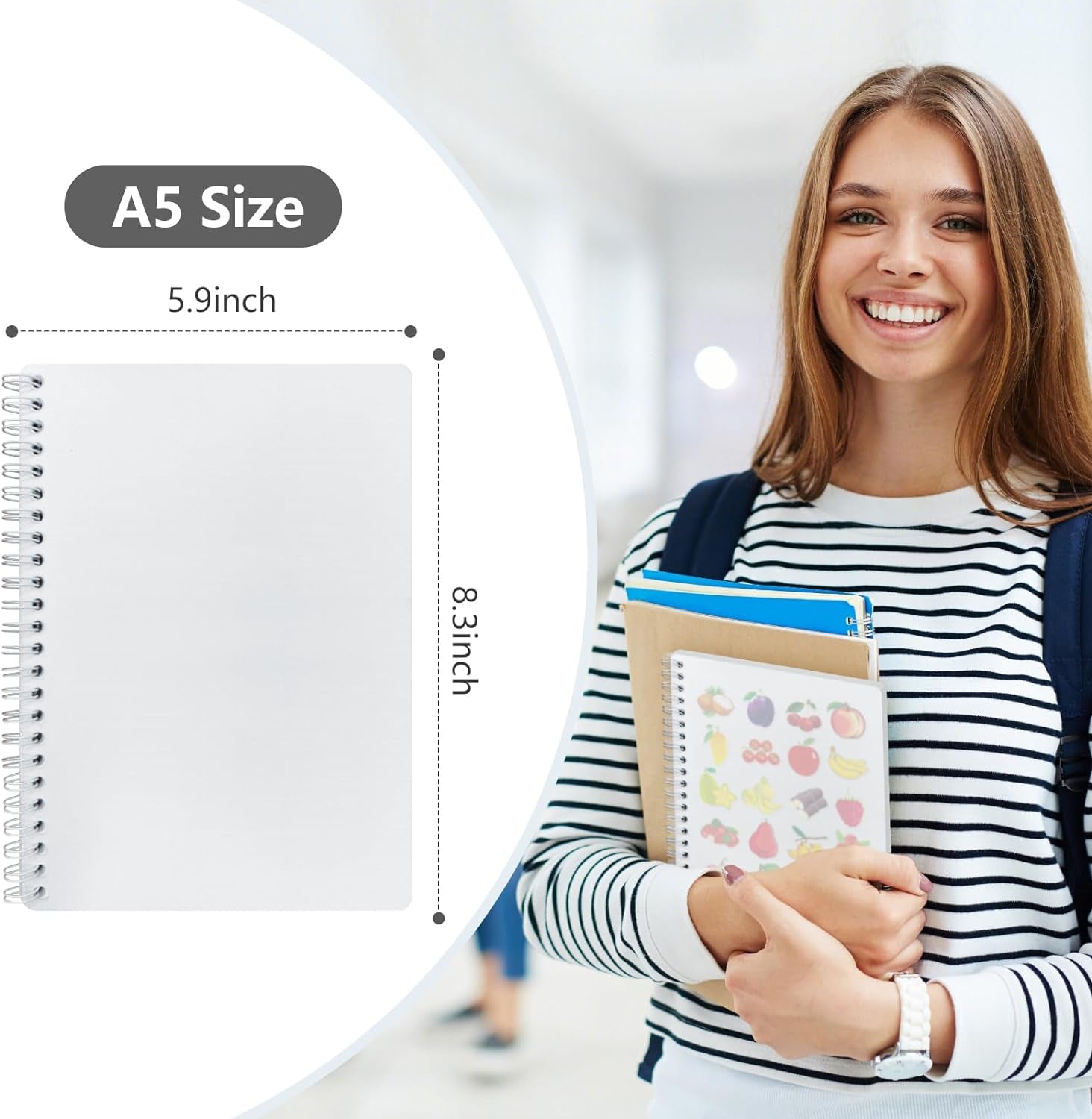 Reusable Sticker Book Collecting Album Blank Sticker Storage Book for Adults with Clear Plastic Cover 40 Sheets Release Paper Sticker Collection Book for Sticker Keeper Holder A5 Size