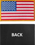 American Flag Embroidered Patches,Government Issue Military Surplus,Vest Size Tactical Military Morale Flag Patch,Hook and Loop USA Flag Patches Set for Caps,Bags,Backpacks,Tactical Vest,1-Pack