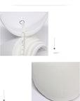 4 PCS Shoulder Pads Costume Foam Polyester Pads Breathable Sponge Pads Reusable Removable for Women Clothing Men Blazer Suit Coat Sewing, White