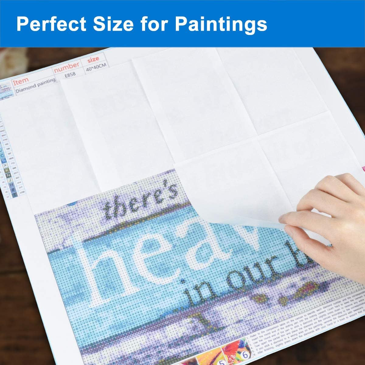100 Pieces Painting Release Paper Non-Stick Silicone Release Paper Double-Sided Painting Cover Replacement Paper, 5.9 X 3.9 Inch/15 X 10 Cm