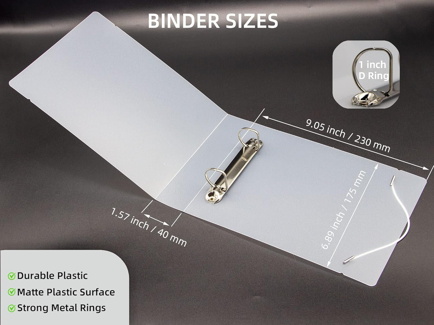 Cookie Stencil Storage Binder, Stamp & Die Cut Storage Binder with 50 Clear Sheet Protectors Holds 6"X6" Size - Clear Binder with D-Rings for Scrapbooking Die-Cuts, Embossing Folders Organizer