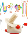 Hand Operated Yarn Winder Fiber Wool String Ball Thread Skein Cable Winder Machine for DIY Sewing Making Repair Craft Tools