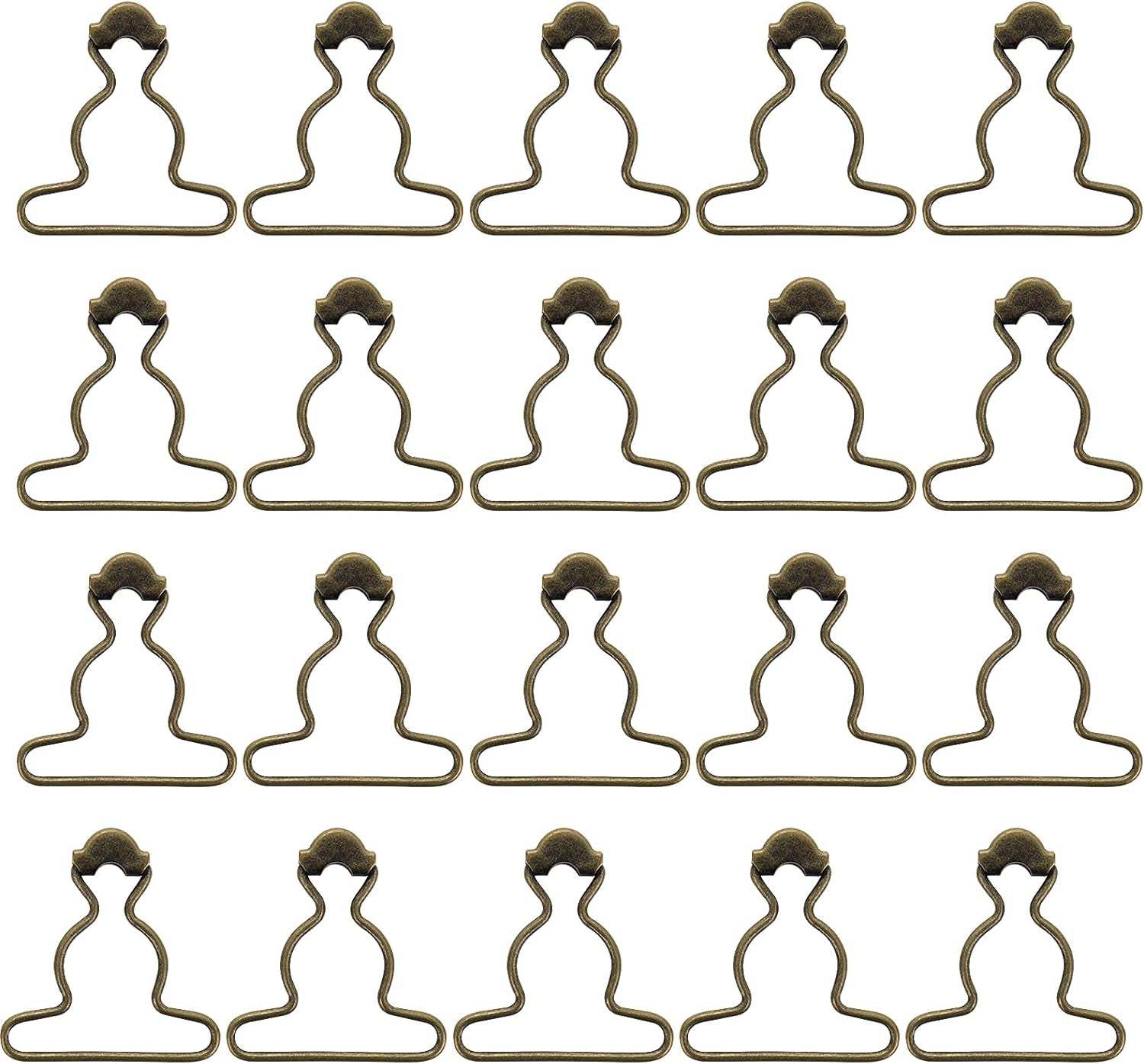 20Pcs Dungaree Suspender Clips Overall Buckles 1.5 Inch Wide Bottom Overall Buckles Clips Replacement for Rompers