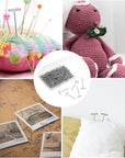 500 Pcs Wig Pins, 1 Inch Jewelry T Pin, Metal Sewing Pins for Wig, Sewing Jewelry Hanging Picture (Silver)