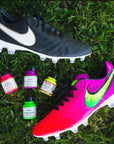 Neon Leather Paint 1Oz 12 Color Set Kit for Sneakers, Shoes Boots, Jackets, Shirts, Cups, & More- Made in USA