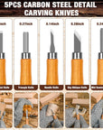 Wood Carving Kit, 23Pcs Wood Carving Tool with 4PCS Wood Carving Knives & 5PCS Detail Knives 9 Basswood Blocks & Gloves & Roll Bag & Strop Block & Polishing Compound Whittling Kit Hobbies for Adults