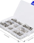 46 PCS Safety Pins, Premium Safety Pins Metal Silver Sewing Pins Set Durable Assorted 7 Sizes 19Mm - 54Mm for Home Office Use Art Craft Sewing Jewelry Making