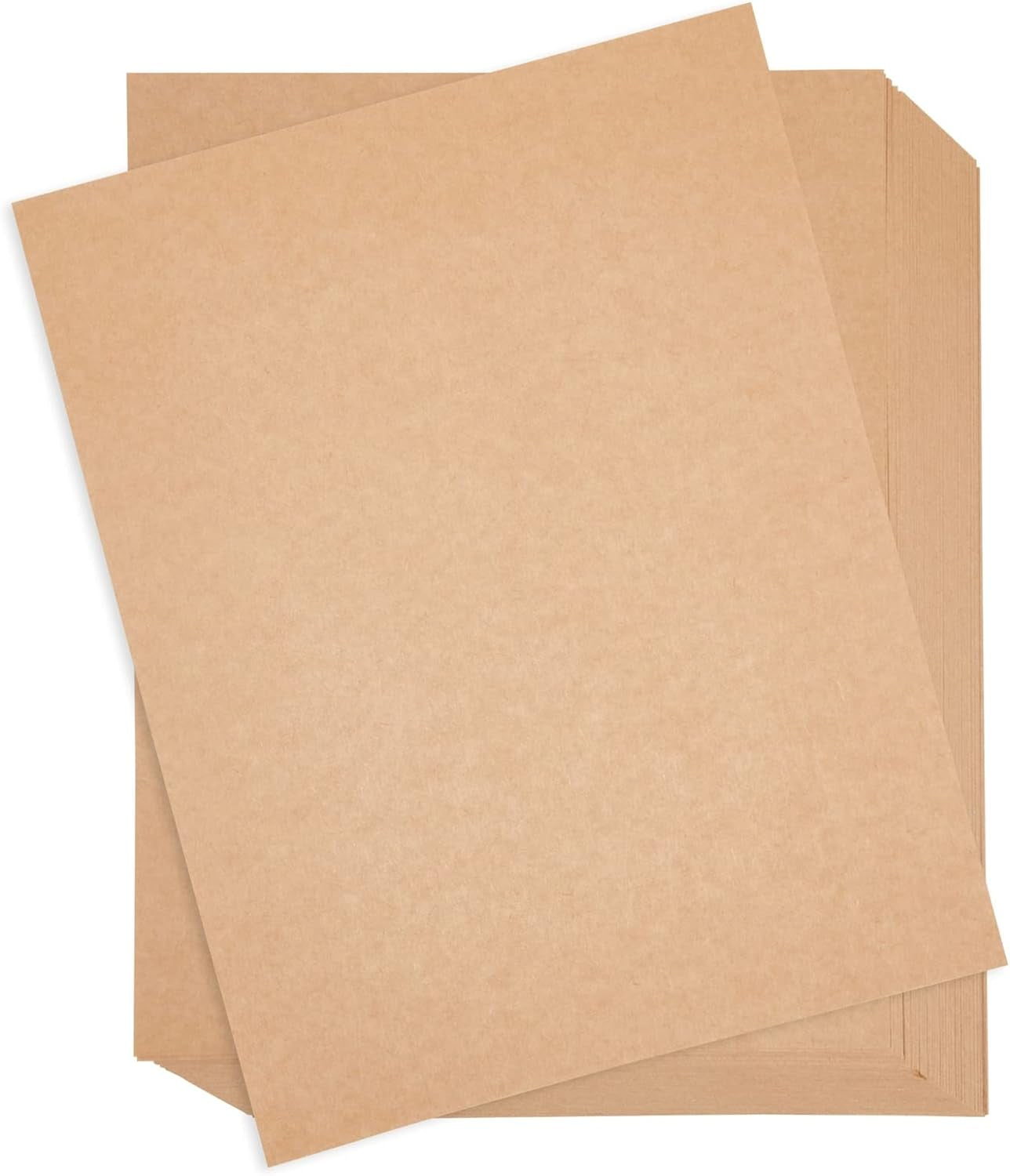 96 Pack Brown Kraft Paper Sheets for Wedding, Party Invitations, Drawing, DIY Projects, Letter Size, 120Gsm (8.5 X 11 In)