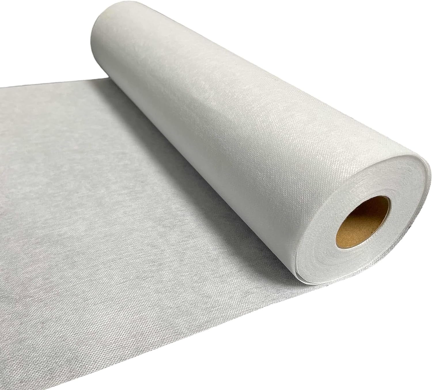 Medium Weight White Iron-On Non-Woven Fusible Interfacing: 16.5" X 30Yd Medium Weight Non-Woven Interfacing Iron on Polyester Single-Sided Interfacing for DIY Crafts Supplies