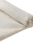 39 X 55 Inch Natural Pure 100% Linen Fabric, Plain Solid Colour Linen Fabric Cloth for Needlework, Dressmaking, Skirts, Bag, Embroidery, Tablecloths and Garments Craft