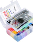 Snaps and Snap Pliers Set, 375 Sets T5 Plastic Buttons for Sewing and Crafting