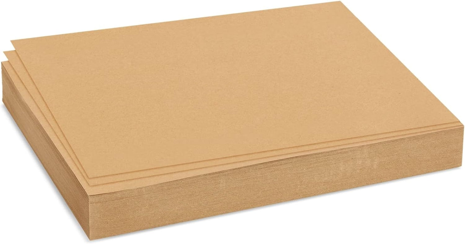 200 Pack Brown Craft Paper for DIY Projects, Classroom, Letter Size Kraft Paper Material Sheets, 130Gsm (8.5 X 11 In)