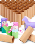 48 Pack Empty Toilet Paper Rolls for Crafts, Brown Cardboard Tubes for DIY, Classrooms, Dioramas (1.6 X 4 In)
