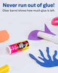 Glue Stic Value Pack, White, Washable, Nontoxic, 0.26 Oz., 18 Permanent Glue Sticks (98089)